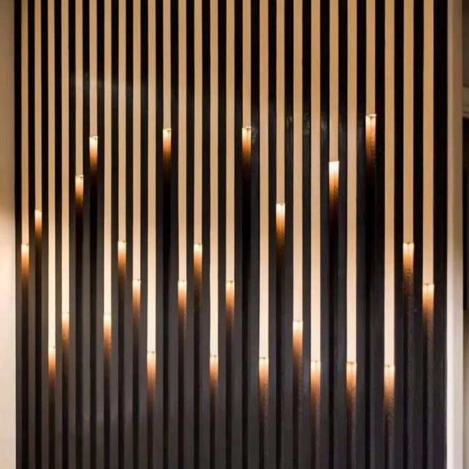 Family Design Wooden Wall Panels For The Living Room Wood Accent Walls Interior Pvc Wall Panels With Light
