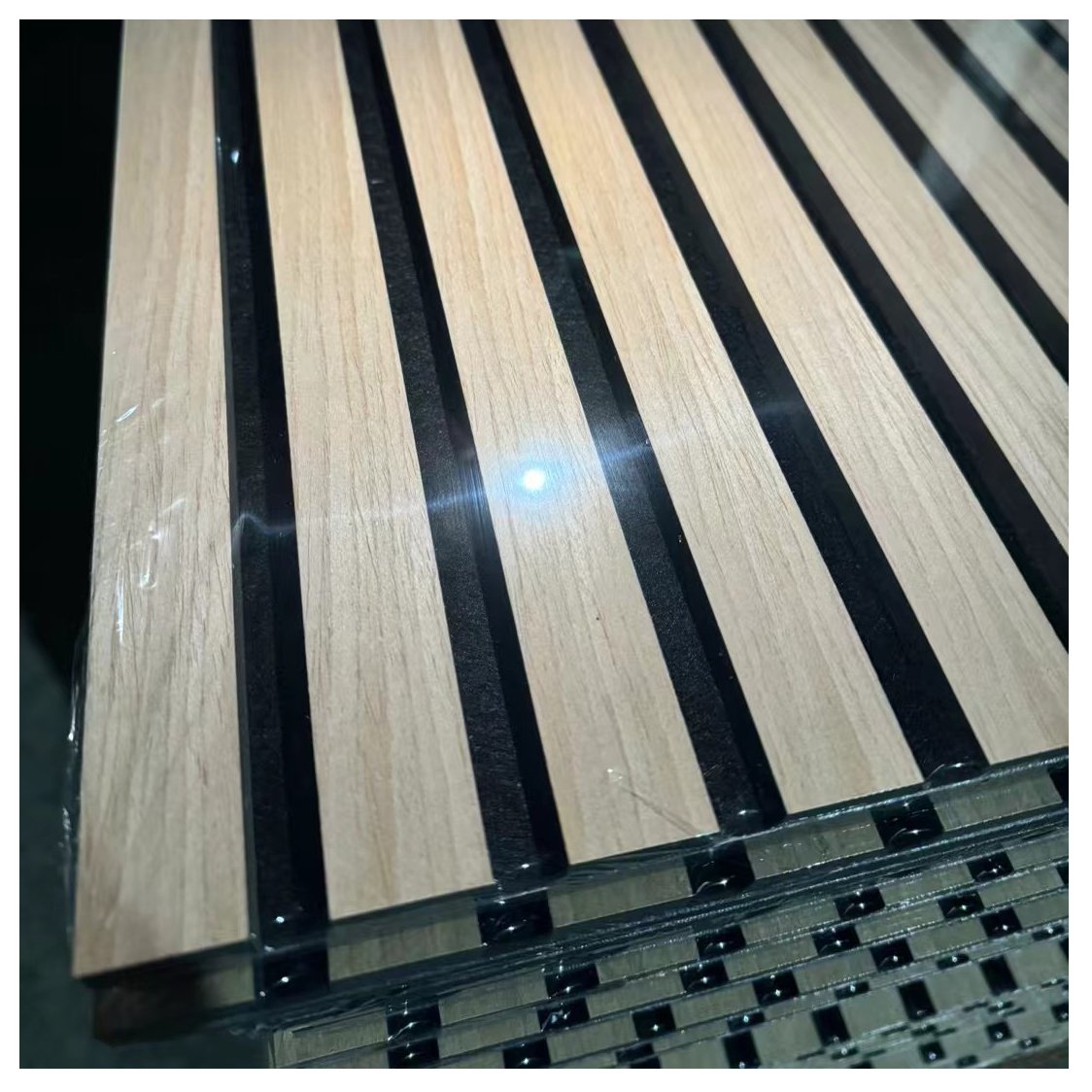 Akupanel Modern Interior Wood Acoustic Wall Panels Sound Proof Slats for Decoration Wood Acustik Panel