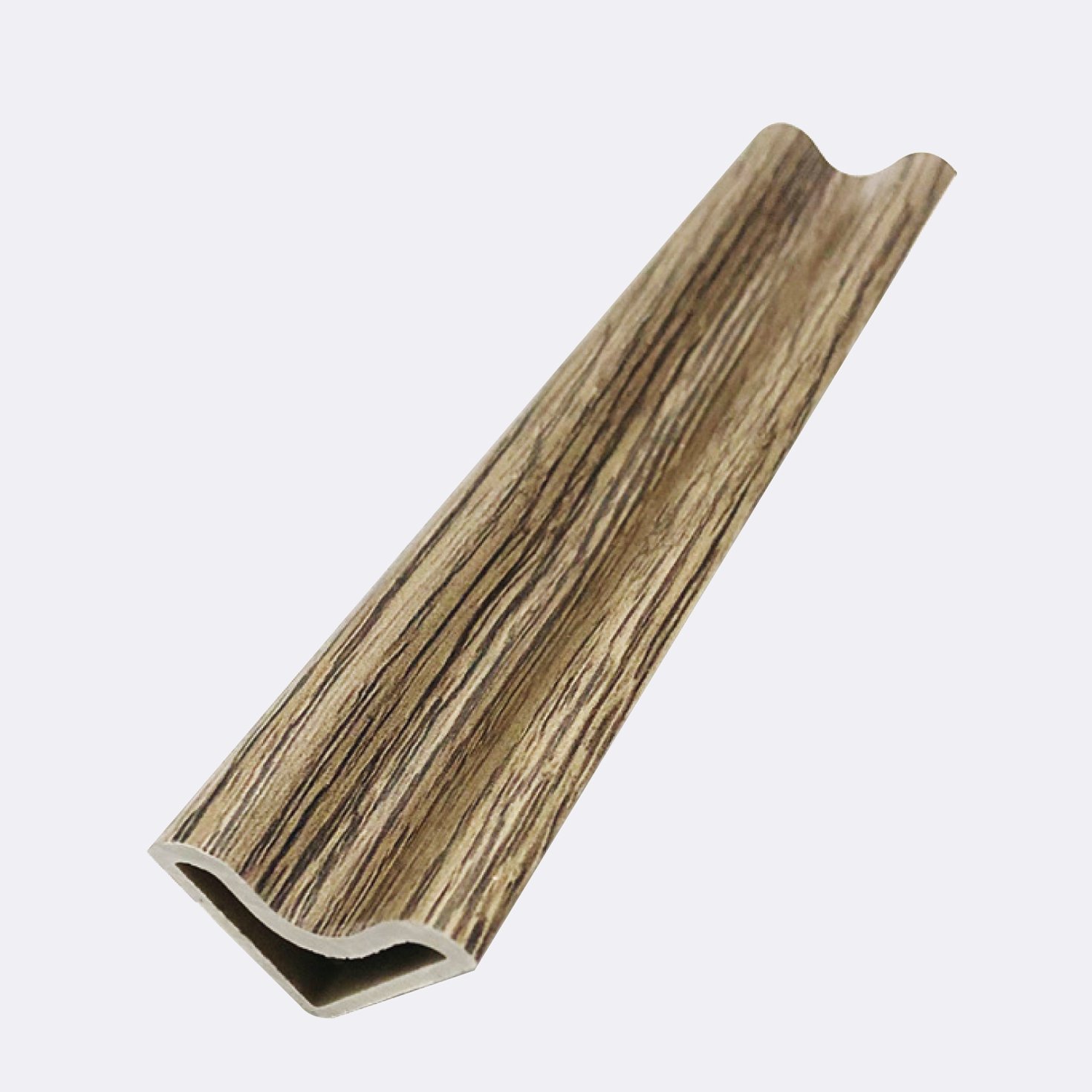 Waterproof SPC laminate flooring accessories plastic Flush Stair Nose trim wpc skirting board