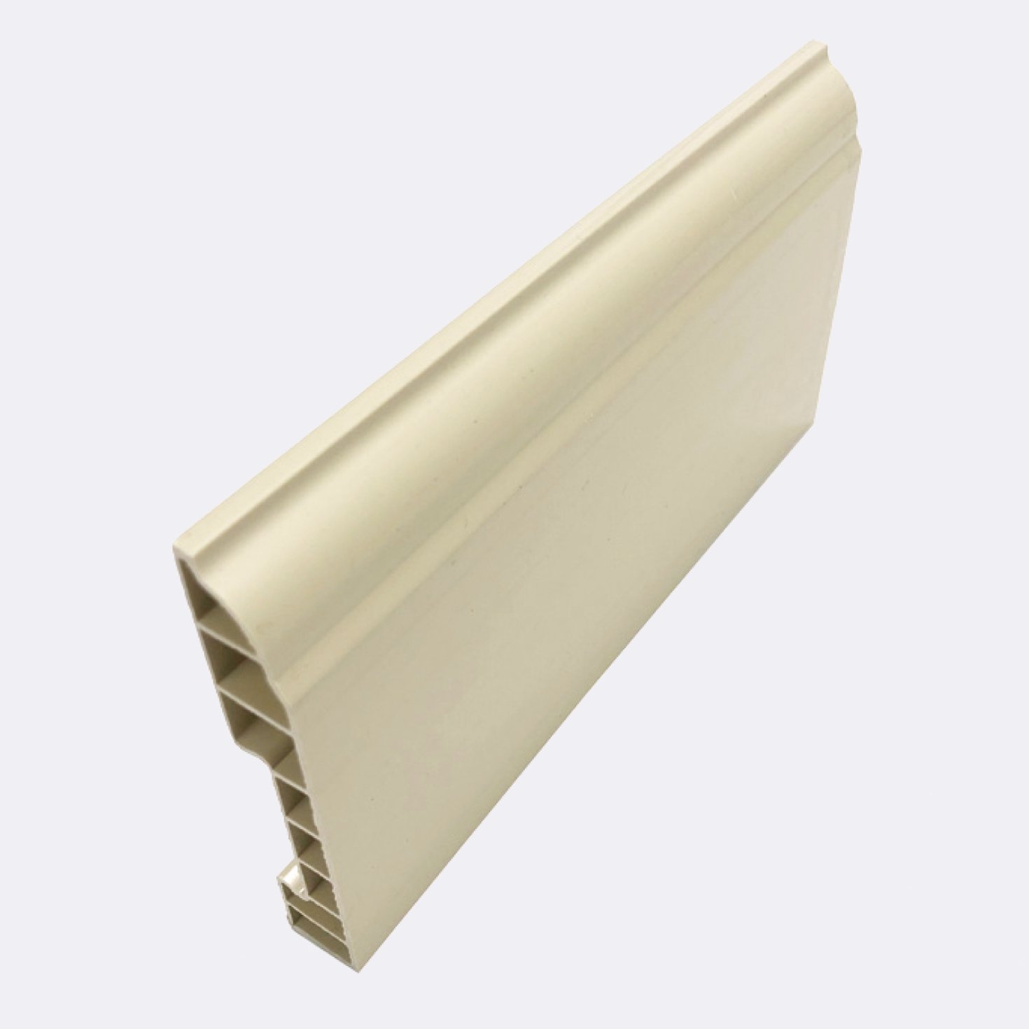 Waterproof SPC laminate flooring accessories plastic Flush Stair Nose trim wpc skirting board