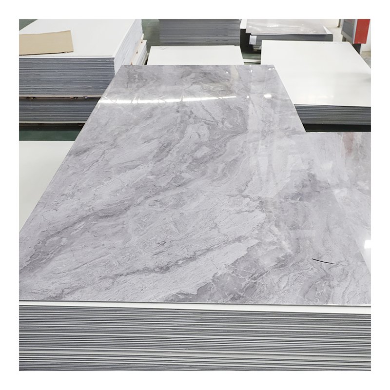 Bamboo Charcoal Fiber Board Waterproof WPC PVC and Plastic Interior Wall Panel Marble Effect for Outdoor & Office Application