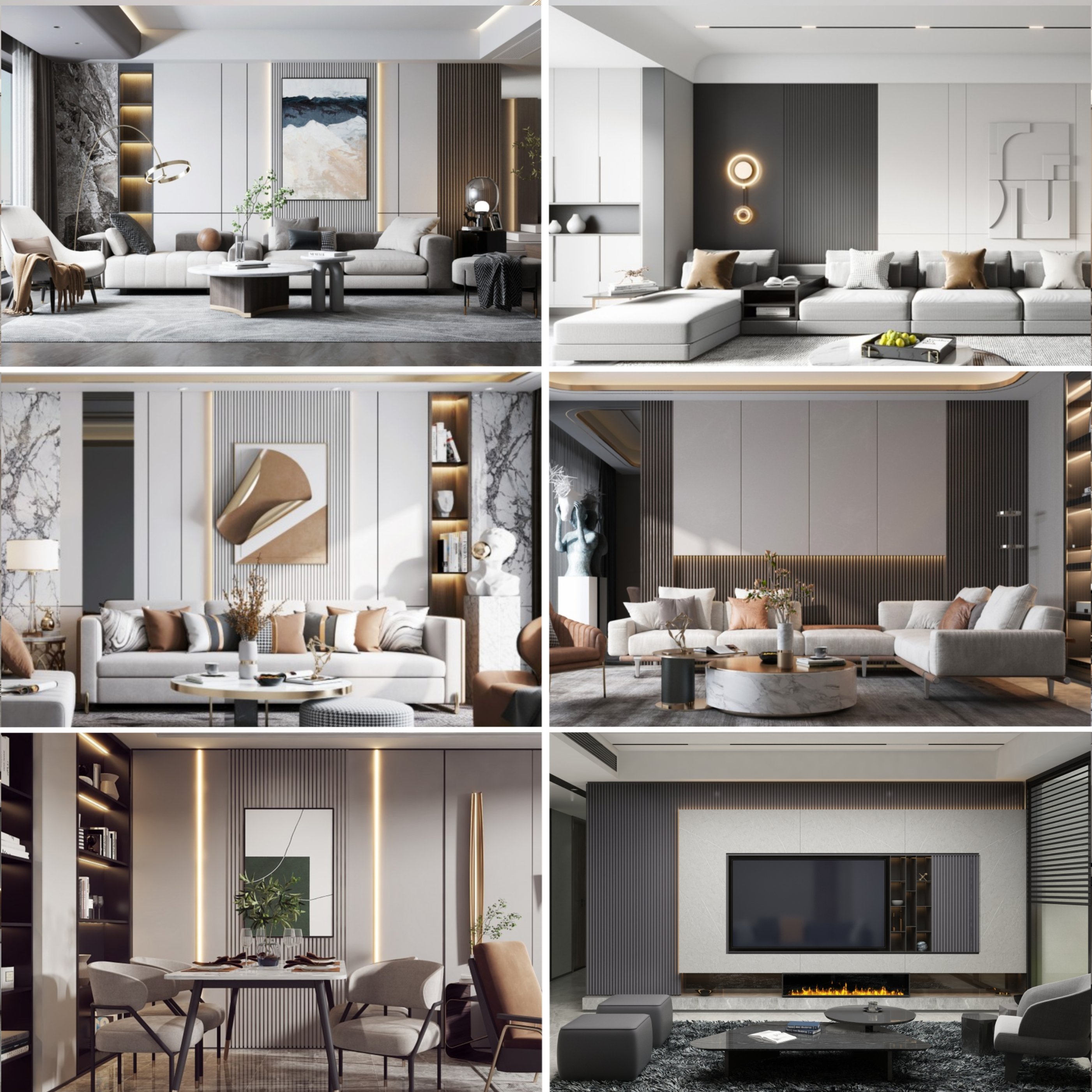 China Wpc Boards Waterproof Hotel Cladding wall decorative marble pvc uv wpc wall Fluted Interior Wall Panel