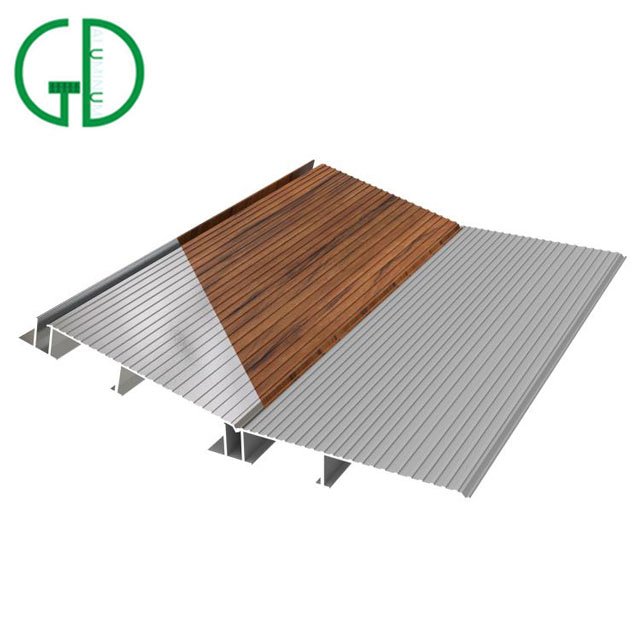 Deck Board Outdoor Wood Floor Natural Treatment Wood Decking Aluminum Thermo Wood Decking