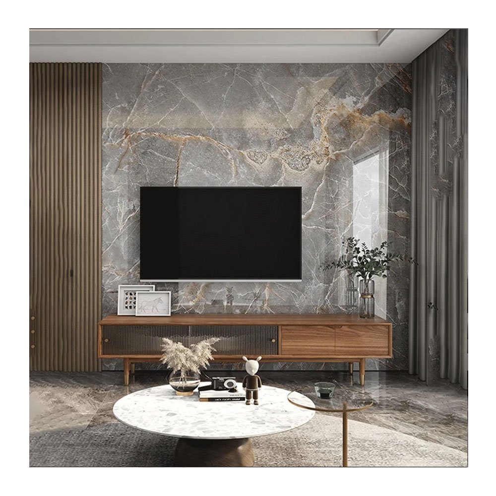 LT China Suppliers Carbon Slate 3D UV Wall Panel PVC Carbon Slate Wall Decor Wall Board For Home Decoration 1220*2440 3mm 2mm