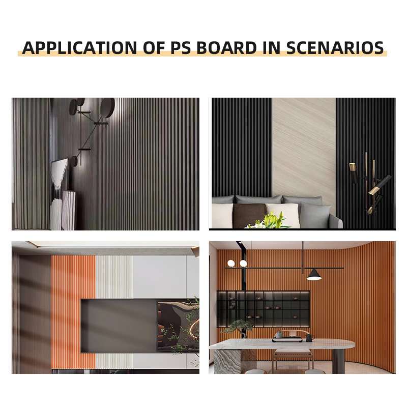 JSXH High Quality Ps Decorative Wall Panel Interior Others Board/polystyrene PS Wall Panels For Bathroom 30cm Ps Wall Panel