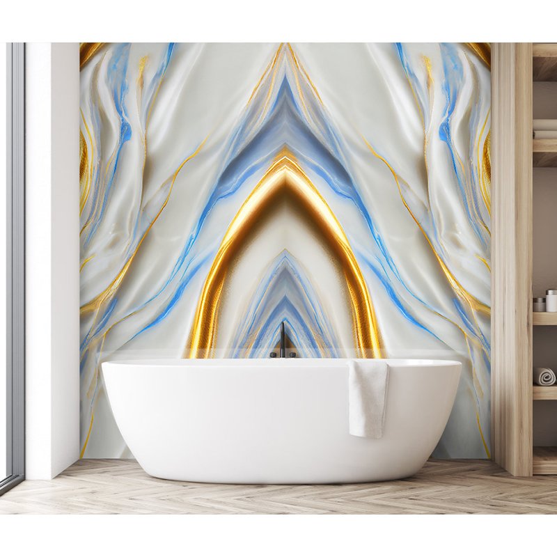 JSXH 1220x2440mm Hot Stamping Uv Resistance Pvc Plastic Wall Siding Panel Coating Wall Panel Pvc Uv Marble Sheet For House Wall