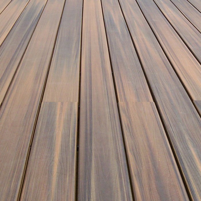 M shape half solid Co-extrusion PE shield Wooden grain surface deep embossing anti-rotten wpc outdoor deck composite floor board