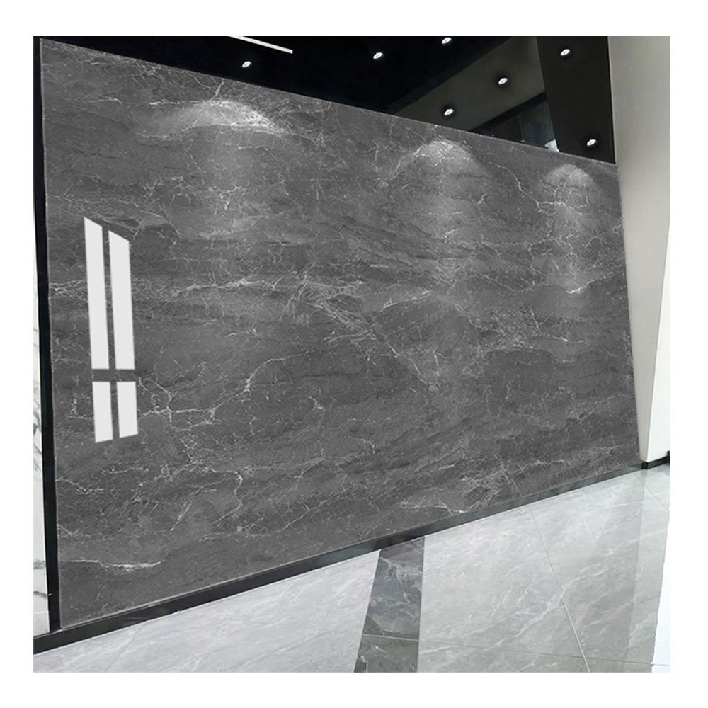 JINXING Recycled Plastic 3D Bright UV Wall Panel Carbon Slate Wall Decor Replacement Board For Interior Decoration 1220*2440 3mm