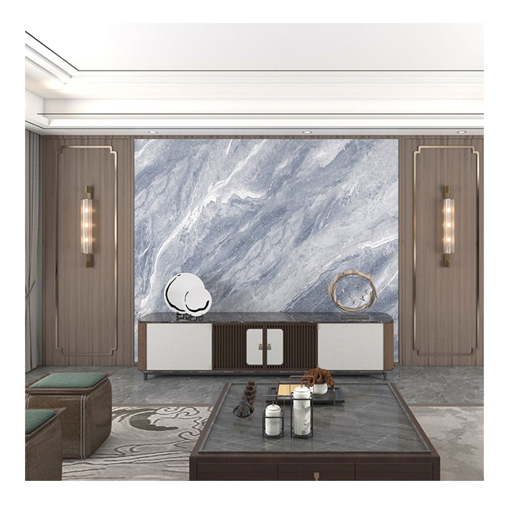 JINXING Recycled Plastic 3D Bright UV Wall Panel Carbon Slate Wall Decor Replacement Board For Interior Decoration 1220*2440 3mm