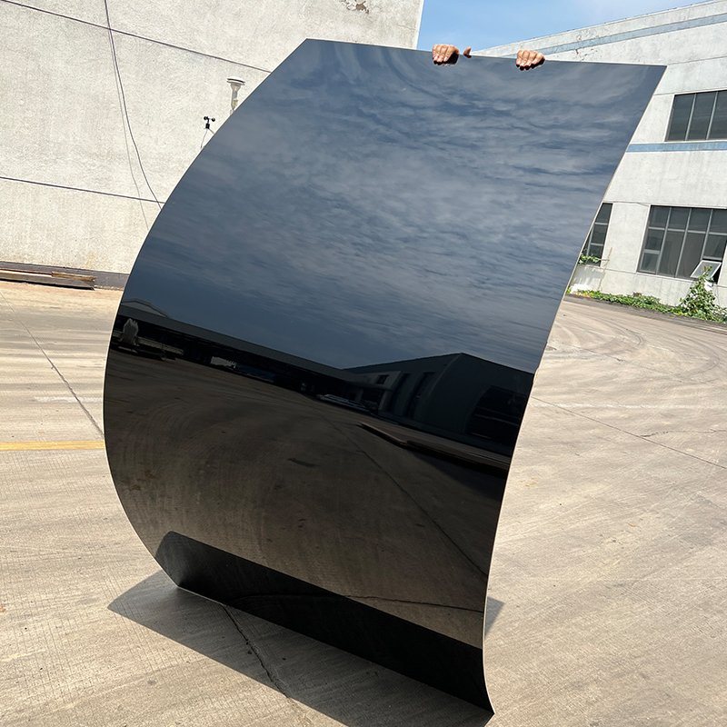 China Aveeno Laminated Color Interior Decoration Reflective Mirror Wall Panel Black Bamboo Charcoal Mirror Wall Board