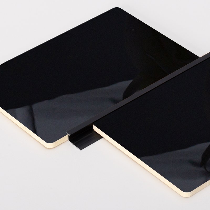 China Aveeno Laminated Color Interior Decoration Reflective Mirror Wall Panel Black Bamboo Charcoal Mirror Wall Board