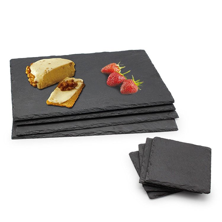 New products hot sale black slate cheese board plate slate tray