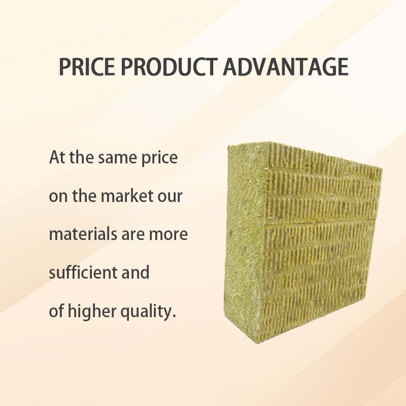 customized rock wool board insulation thick100mm rock wool wall panel