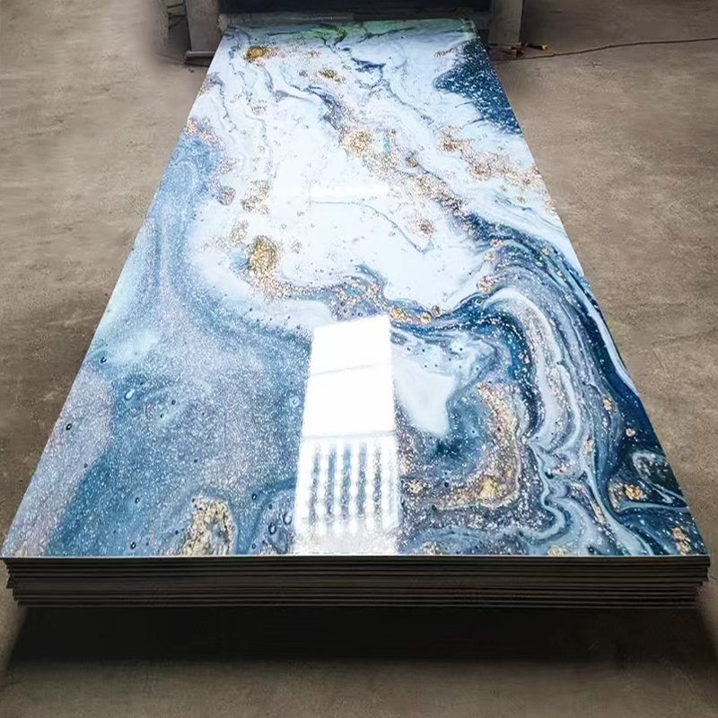 Waterproof PVC panel ceiling 3D UV board wall panel interior decoration wall cladding wallboard designs marble well panel