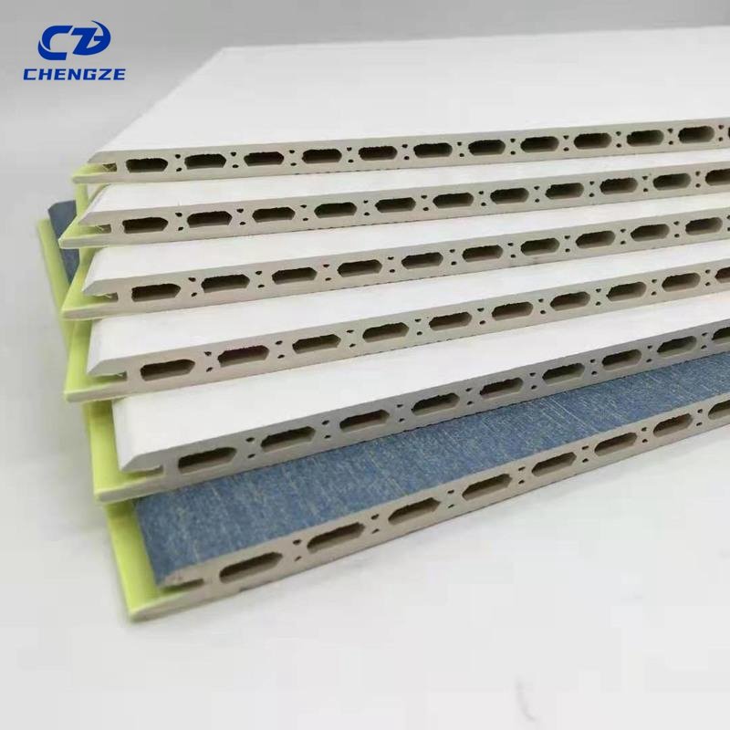 Top Sell Quality wall sheet moisture proof waterproof interior decorative Board pvc Bamboo fiber WPC Integrated wall panels