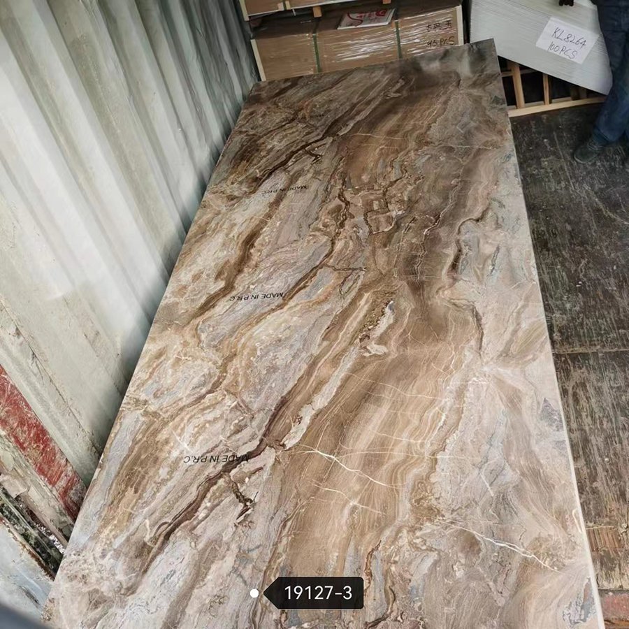 cheapest alternative marble laminated uv pvc marble sheet uv board for TV wall