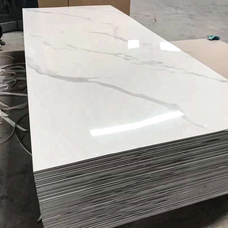 High-end Marble Connect Pattern Wall Board Highlight Decorative WPC Wall Panel