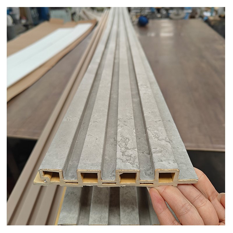Modern Decorative High Quality Waterproof Wpc Wood Plastic Fluted Wall Panel Board For Interior
