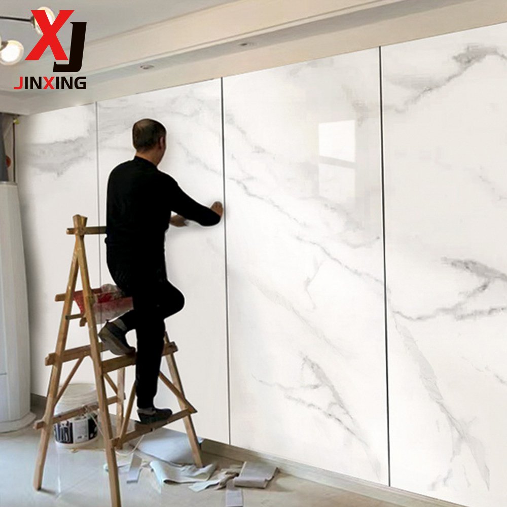 JX Eco-friendly Bamboo Fabric Wood grain Charcoal Wall Panel Wood Veneer Interior Decoration Metal Mosaic Carbon Rock Board
