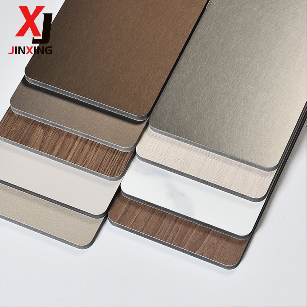 JX Luxury High Quality Metal Marble Carbon Rock Panels Bamboo Wood Grain Fabric Wall Panel Interior Decoration Board Wood Veneer