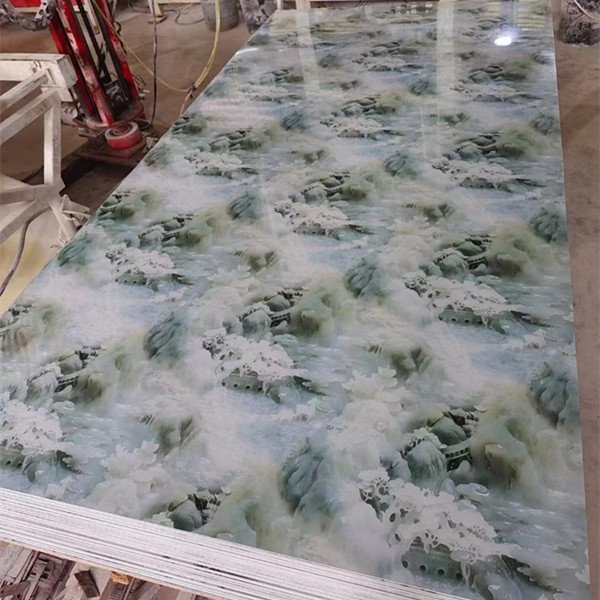 UV marble sheet UV board UV panel and WAP wall panel PVC wood wall board for interior and exterior decoration
