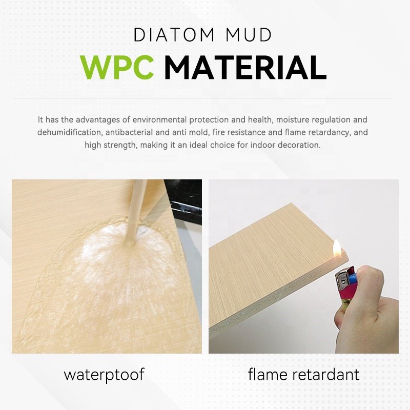 High Quality UV Wall Board Environmentally-friendly ENF Level WPC Interior Wall Panel