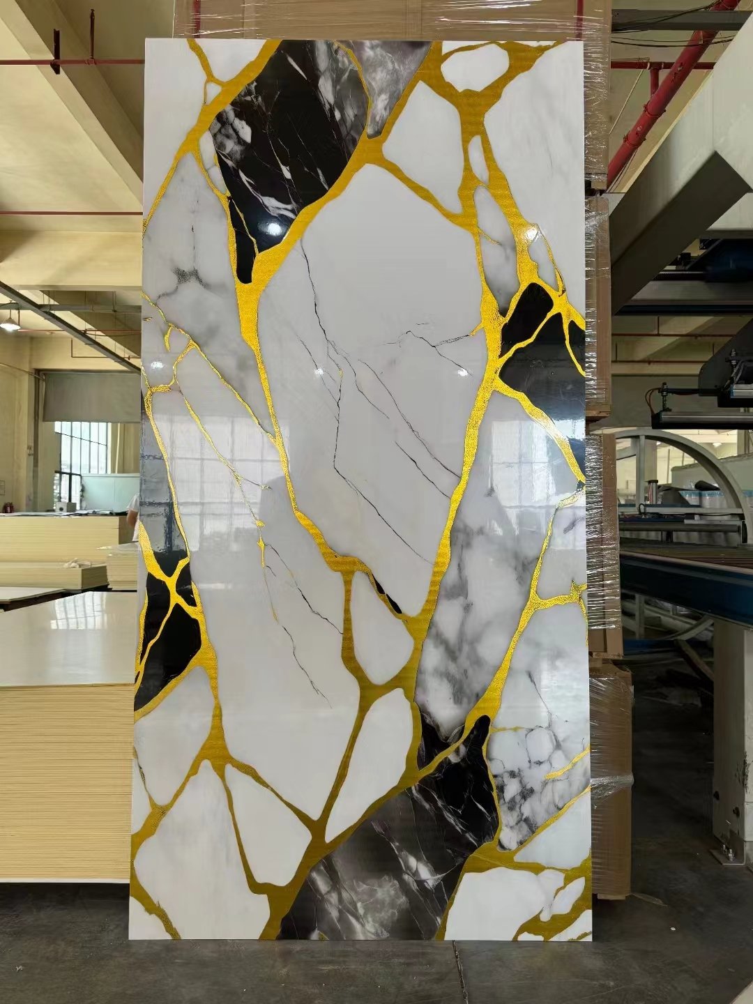 Flexible High Glossy Waterproof Other Boards Interior Decor Home Living Room Decoration PVC Wall Panel UV Marble Sheet