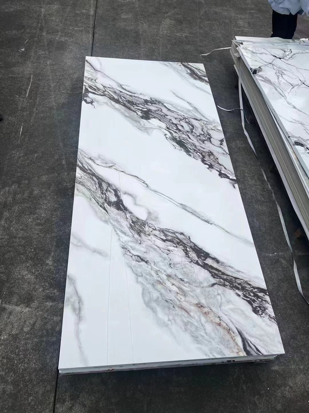 Flexible High Glossy Waterproof Other Boards Interior Decor Home Living Room Decoration PVC Wall Panel UV Marble Sheet