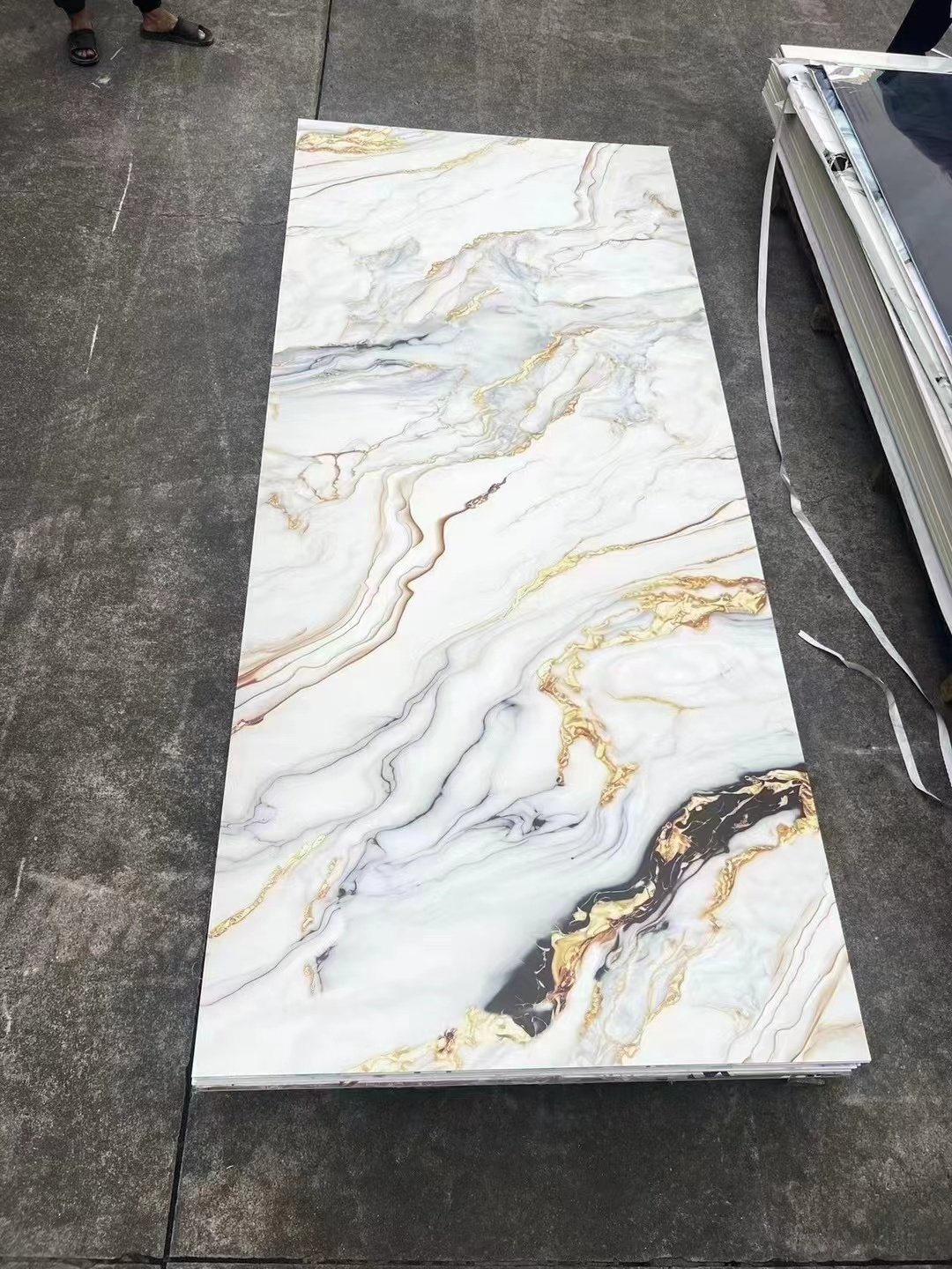 Flexible High Glossy Waterproof Other Boards Interior Decor Home Living Room Decoration PVC Wall Panel UV Marble Sheet