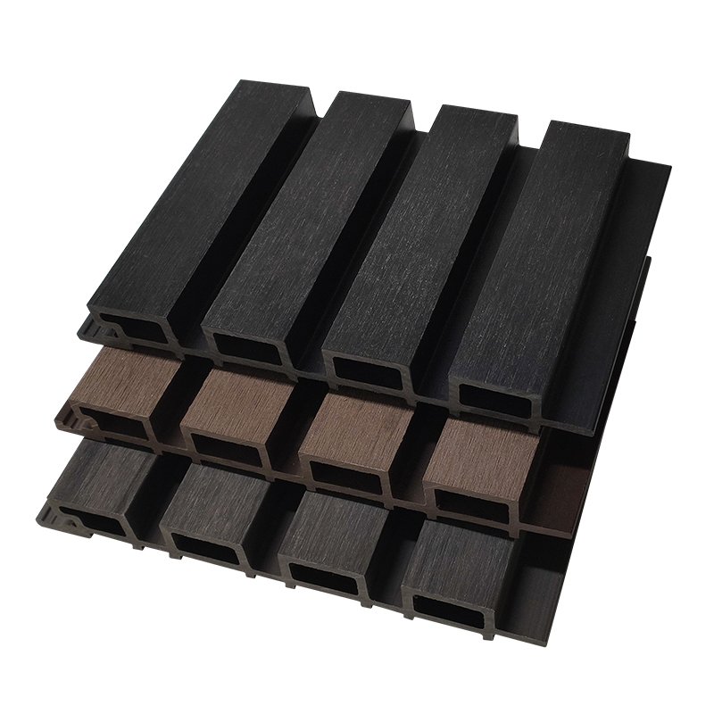 Factory Price Outdoor Co Extrusion Decorative Board Louvers Facade Panel Wood Plastic Composite Wpc Great Wall Cladding Panel