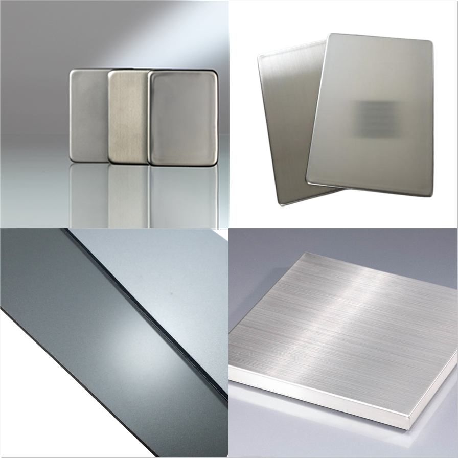 Aluminium Composite Facade Board 4x8 Alloy Galvanized Stainless Steel For Metal Building Materials For Construction