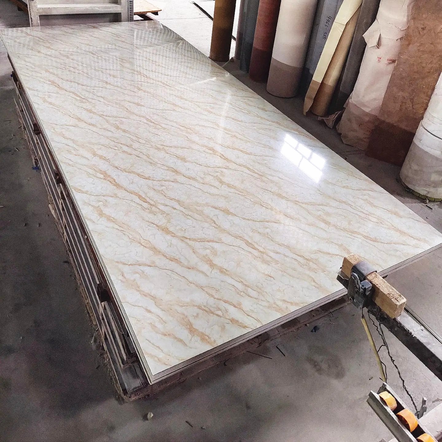 Flexibility Marble Texture Plastic Composite Background High Quality Luxury Other Board UV Marble Sheet PVC Wall Panel