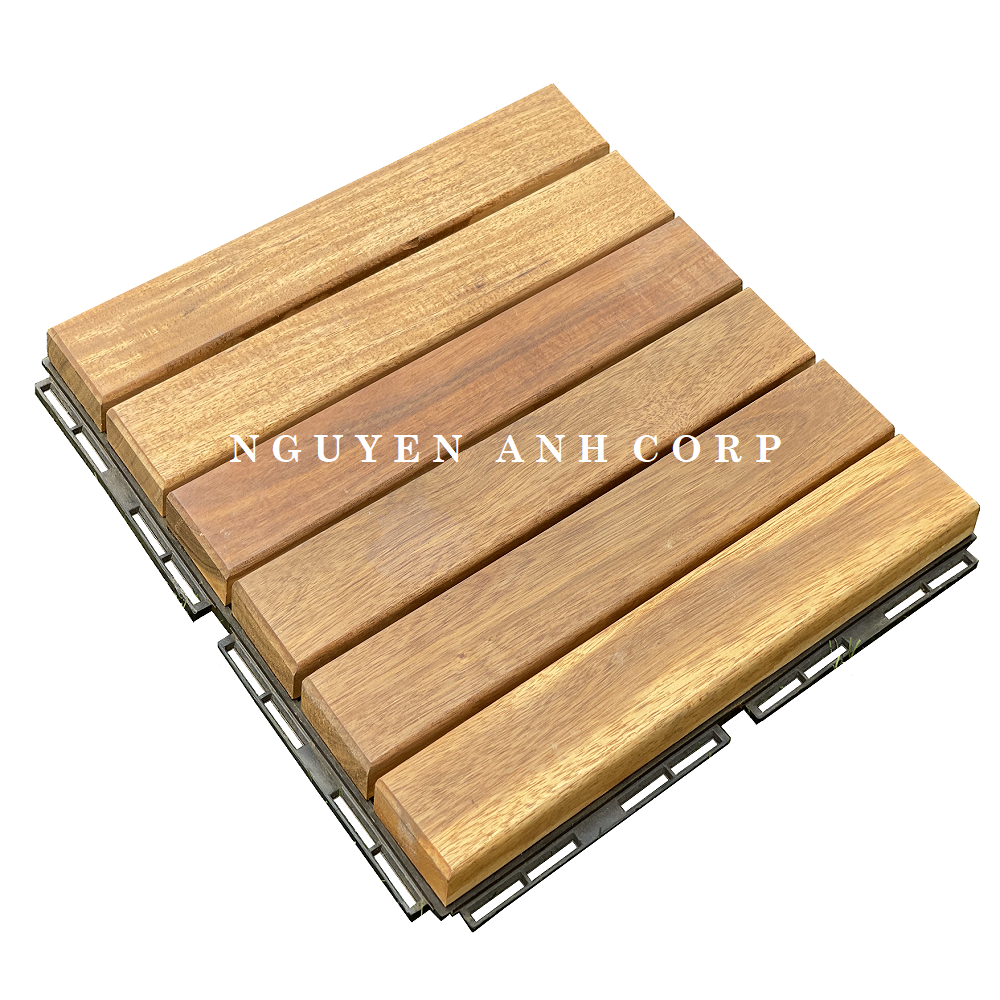 Wooden Plastic Composite Plank WPC Deck Tiles Board For Patio Garden Swimming Walkway Roof