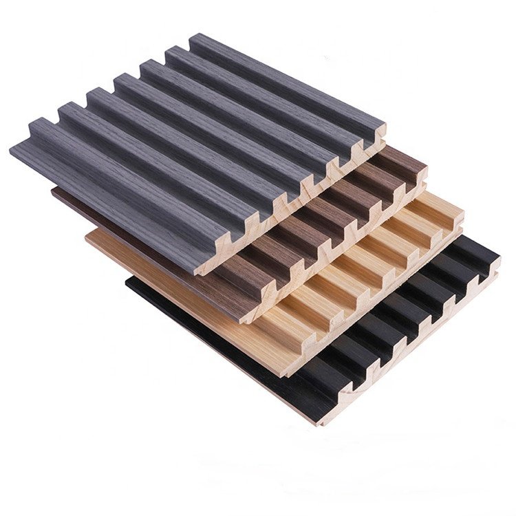 BAIJIN Interior Decor Decorative Other Board Fluted Indoor Solid Pine Wood PVC Cladding Wall Panels