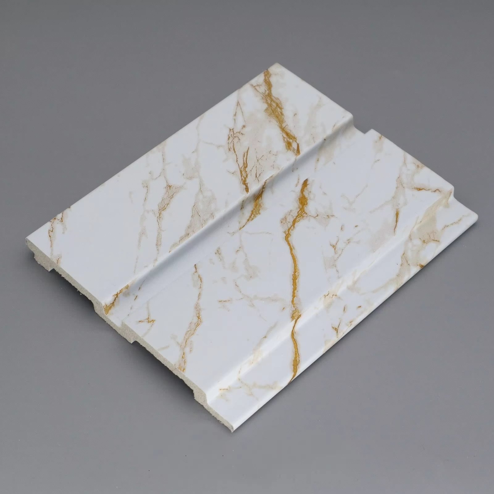 Interior Decoration PS Grid Board Ecological Wood 3D Wall Panel for Television Background Wall Decorative Board