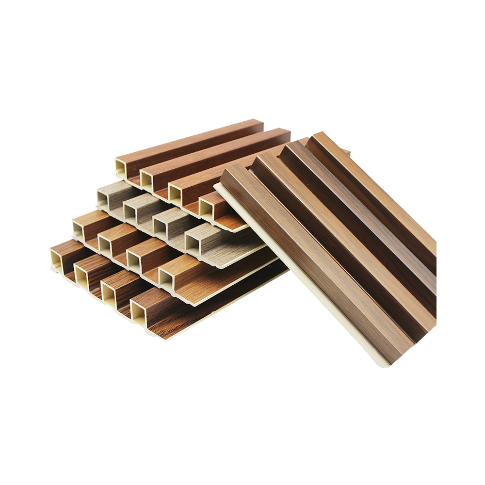 Cheap Living room WPC Plastic Wood Grille Wall Bamboo Wood Grille Board PVC Wall Panel