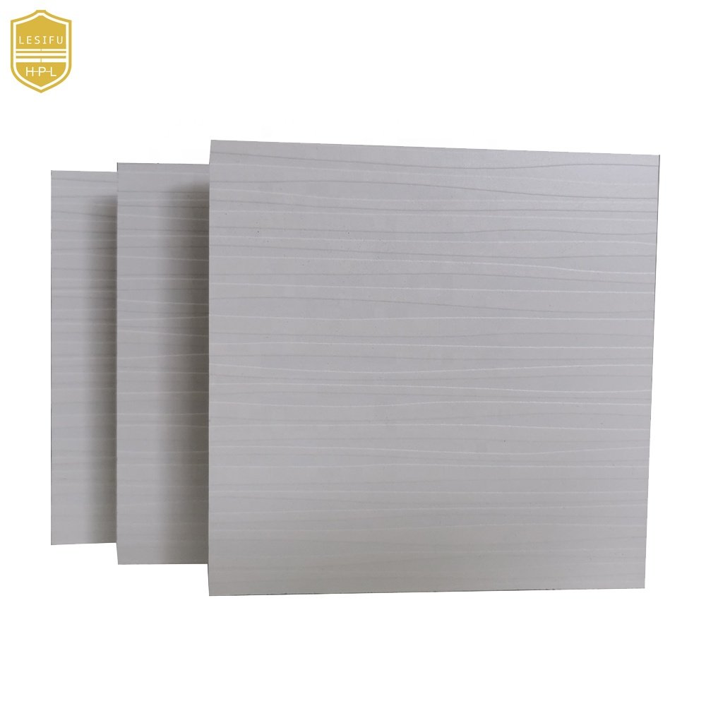 LESIFU Modern Anti-Bacterial White HPL Fibre Cement Board Interior Fireproof Decorative Wall Panel for Household & Hospital Use