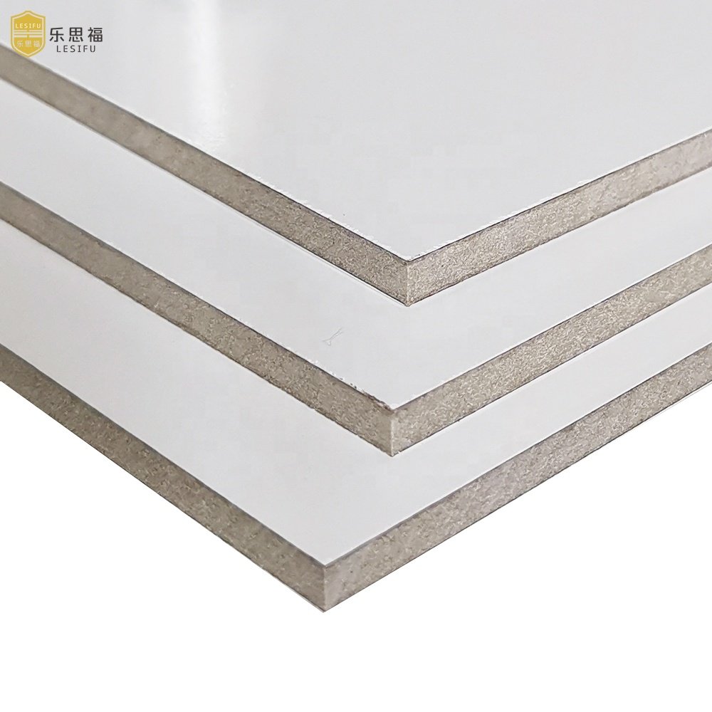 LESIFU Modern Anti-Bacterial White HPL Fibre Cement Board Interior Fireproof Decorative Wall Panel for Household & Hospital Use