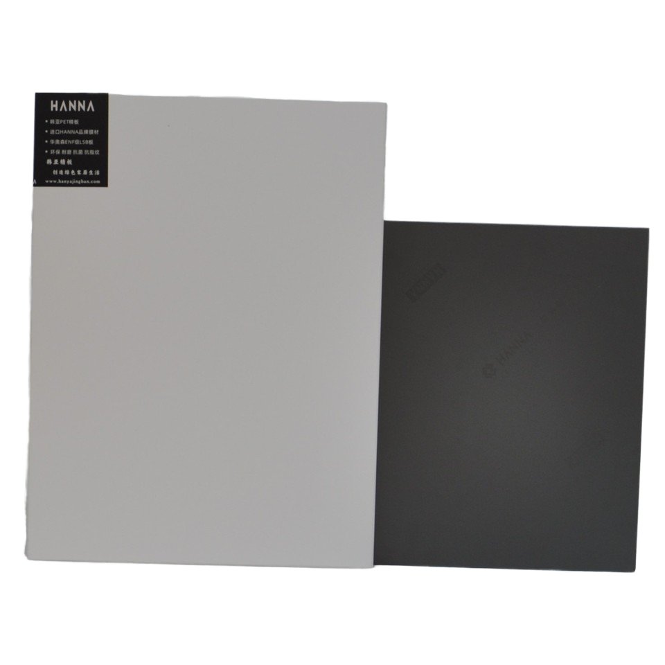 HANNA brand grey matte PETG composite moisture resistant particleboard interior wardrobe cabinet door panels ENF E0 1220*2745