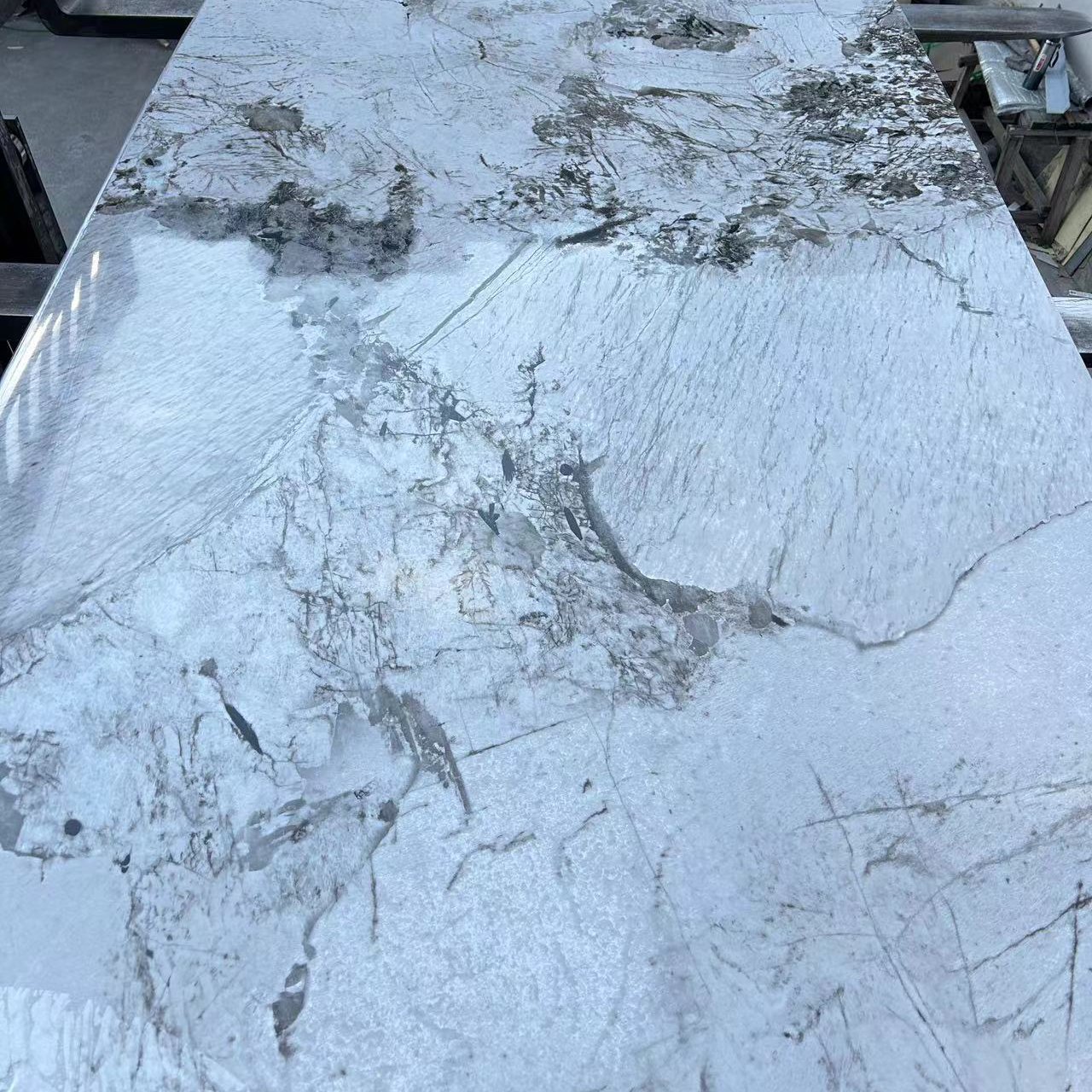 3x1220x2440mm Waterproof wall decor plastic sheet 4x8 PVC UV Marble Sheet Board
