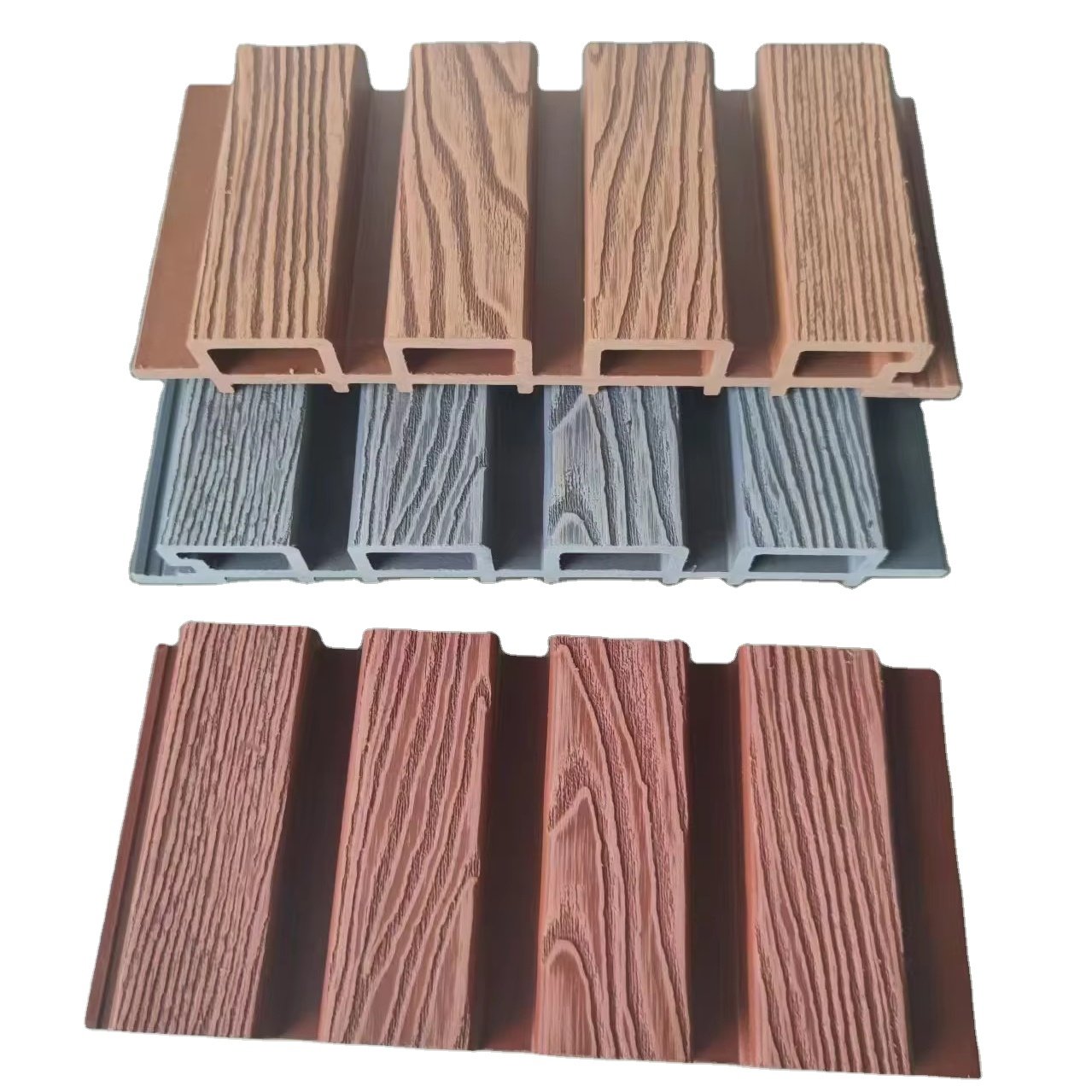 Modern Outdoor WPC Panel Wood Cladding Fireproof Garden Fence Wall Panel for Exterior Application
