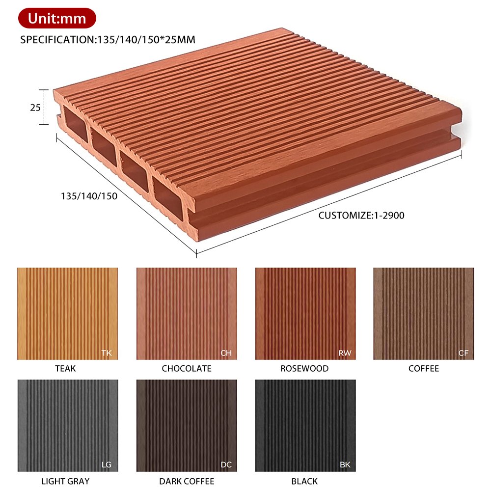 Good Price Waterproof Wpc Sheet Wpc Flooring High Density Outdoor Patio Playground Decking Floor Bamboo Composite Decking Board
