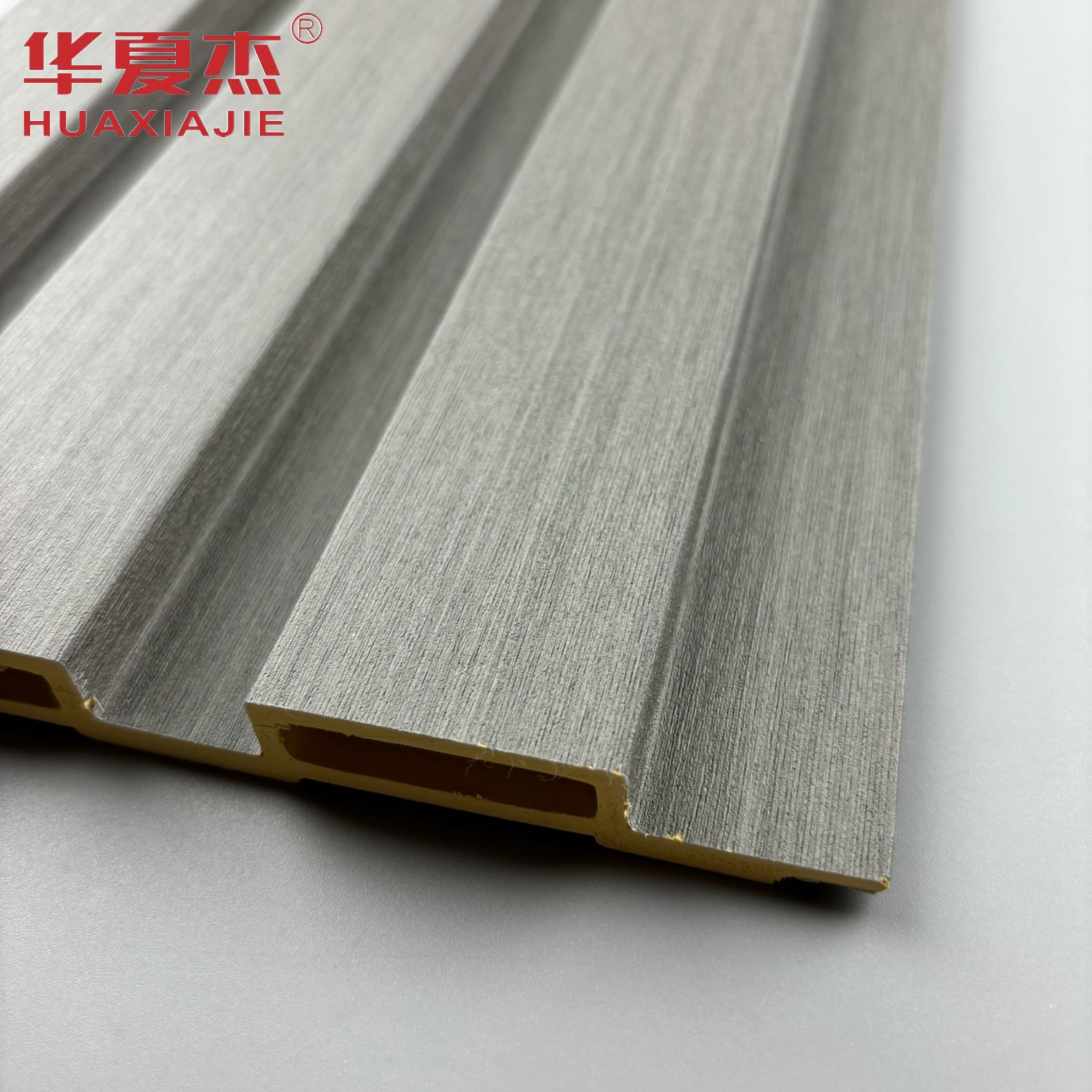 Wholesale hot sale dark grey wpc wall panel wood grains wpc fluted wpc boards indoor wall decoration
