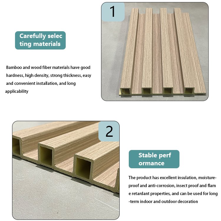 2024 New Hollow Wood Fireproof And Waterproof Boards Acoustic Panel Wall For Home Decoration Wpc Wall Panel Other Boards