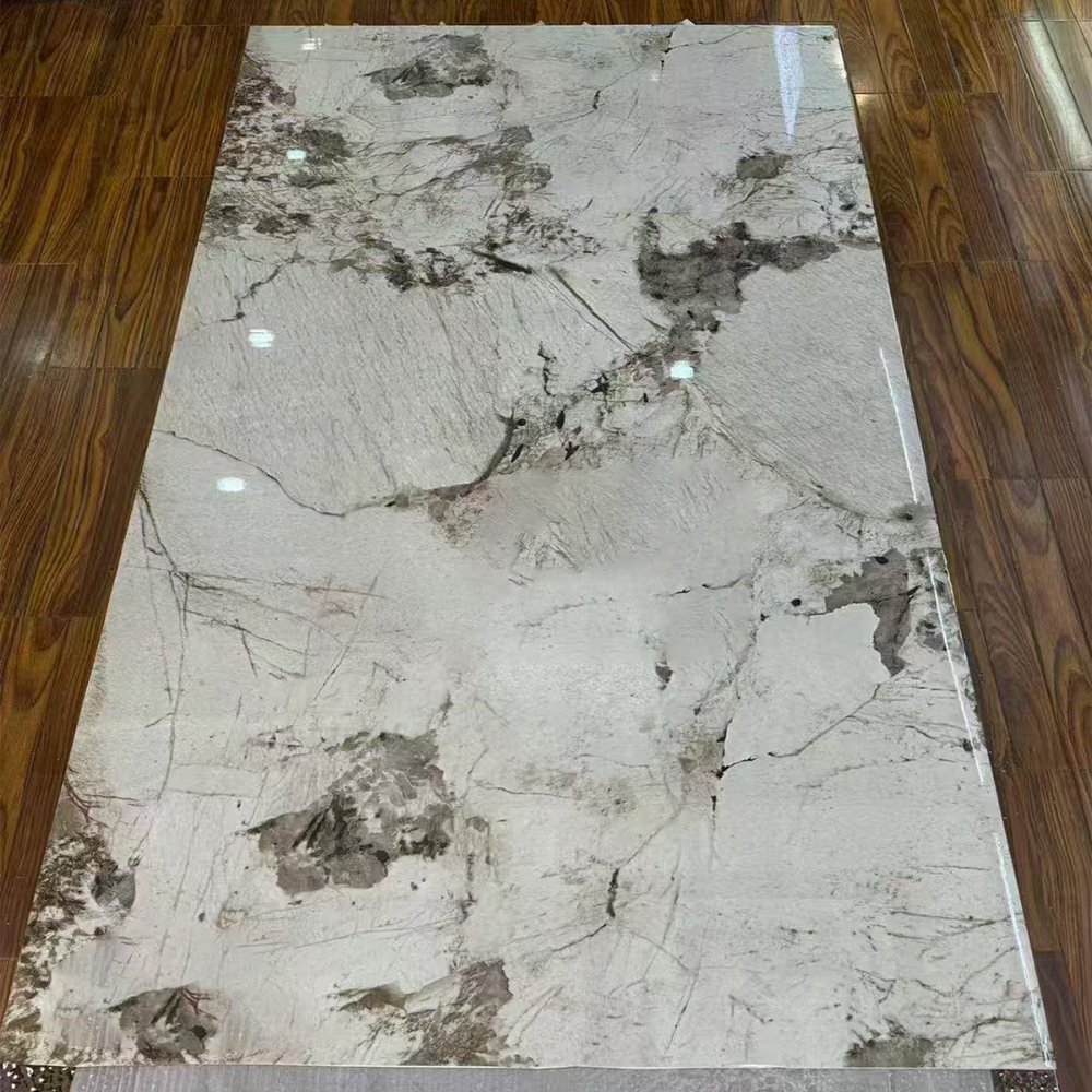 High Glossy Flexible PVC Marble Sheet UV Marble For Indoor Marble Wall Decoration Panel