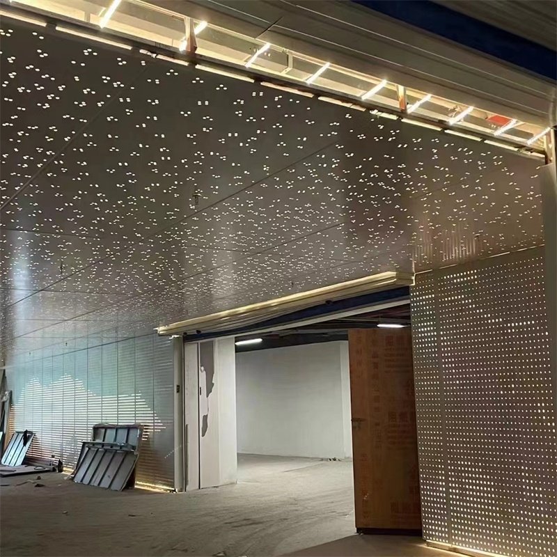 Modern 60X60 Aluminum Perforated Ceiling Tiles Wholesale Aluminum Perforated Ceiling Making Machine Aluminum Perforated Ceiling