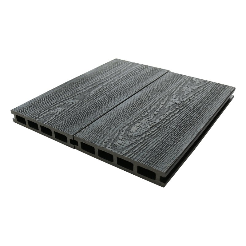 Outdoor WPC Decking 3D Embossing Composite Decking Boards