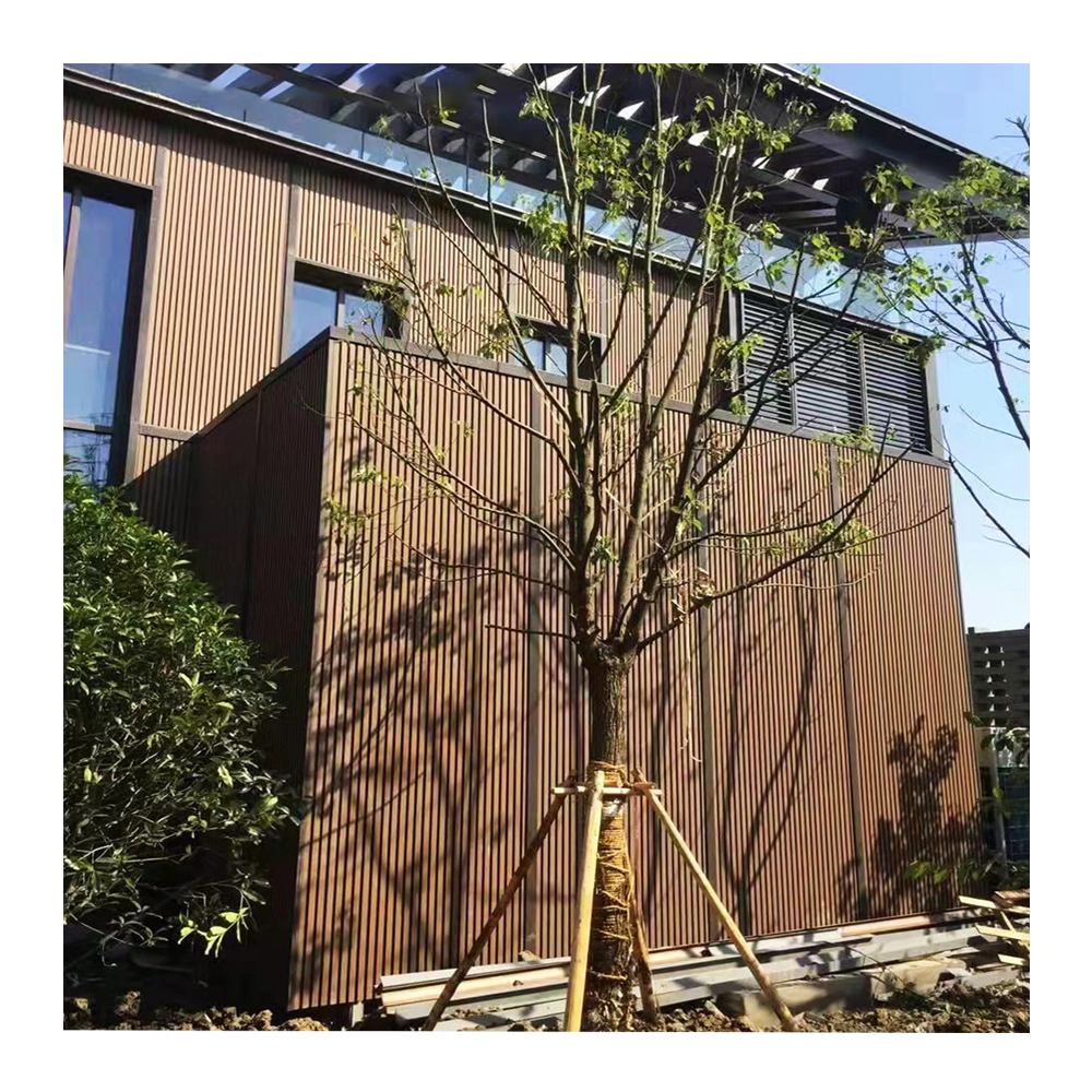 LT Outdoor Alternative Vinyl 3D WPC Co-extruded Fluted Wall Panel Cladding High Quality Slat Wall Board For Home Decoration