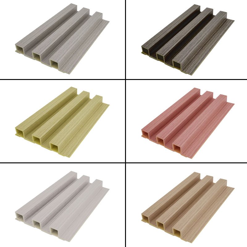 Reasonable Price Low Price 3D Wood Veneer Fluted Cladding Wpc Decor Wall Panel Board For Indoor Tv Background Wall Decoration