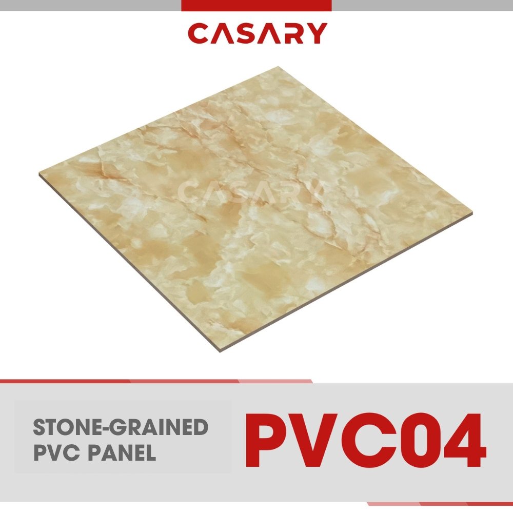 Modern Style Customized PVC Panels Factory Supplied Stone Grained Moisture Proof Decorations Interior Design Plastic Material